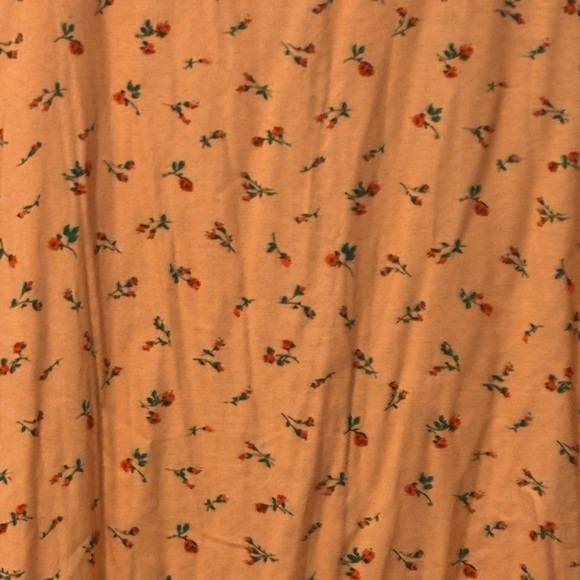 Vintage Denim&Co Orange Floral Polkadot Dress - Picture 3 of 3